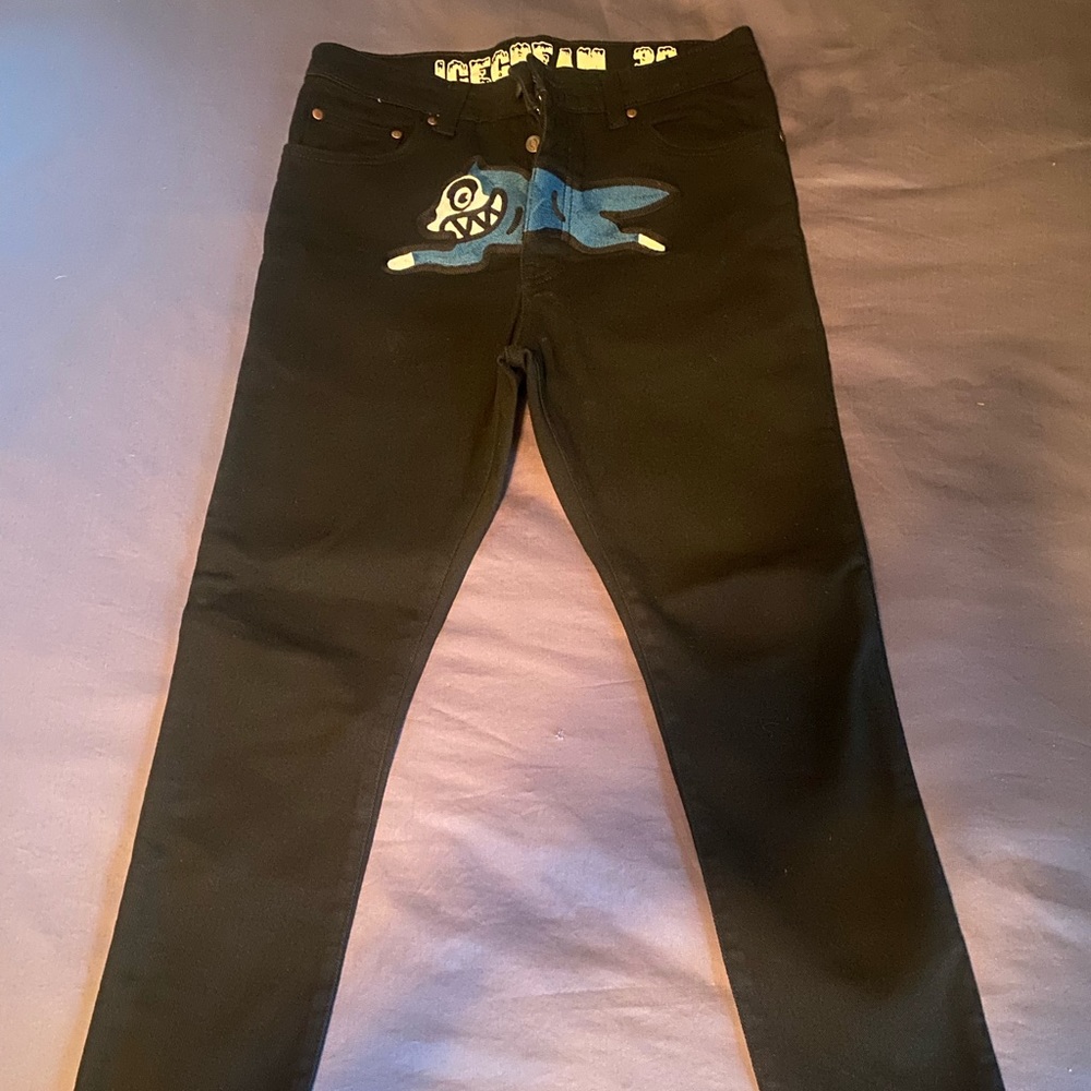 BBC ICE CREAM RUNNING DOG MEN'S EMBROIDERED JEANS